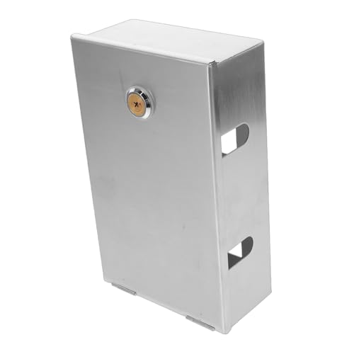 BESTYASH Edelstahl Steckdosenschutz Wetterfestes Diebstahlsicheres Schutzgehäuse Mit Schlüssel Für Außenbereich Rostfrei Einfache Montage Passend Für Standard Wandsteckdosen BESTYASH Edelstahl Steckdosenschutz Wetterfestes Diebstahlsicheres Schutzgehäuse Mit Schlüssel Für Außenbereich Rostfrei Einfache Montage Passend Für Standard Wandsteckdosen von BESTYASH