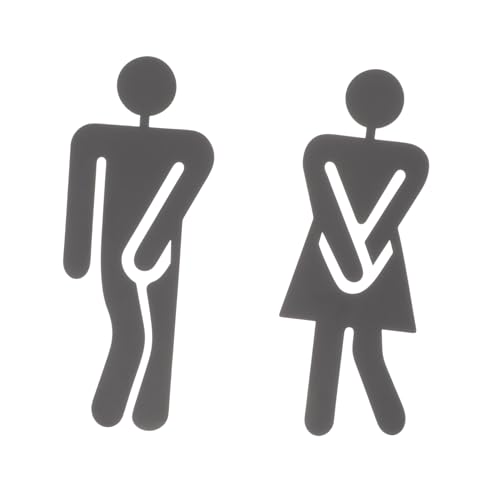 BESTYASH Edelstahl Toilettenschild Schwarze Lackierung Rostfrei Langlebig Praktische Wc Türschilder für Damen und Herren Geeignet für Büro Restaurant und Gäste wc Einfach zu Montieren BESTYASH Edelstahl Toilettenschild Schwarze Lackierung Rostfrei Langlebig Praktische Wc Türschilder für Damen und Herren Geeignet für Büro Restaurant und Gäste wc Einfach zu Montieren von BESTYASH