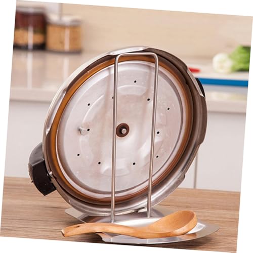 BESTYASH Edelstahl Topfdeckelhalter und Löffelablage Stabiles Kochgeschirr Organizer mit Rostfreier Halterung Platzsparend und Einfach zu Reinigen für Küchen und Herdbereich BESTYASH Edelstahl Topfdeckelhalter und Löffelablage Stabiles Kochgeschirr Organizer mit Rostfreier Halterung Platzsparend und Einfach zu Reinigen für Küchen und Herdbereich von BESTYASH