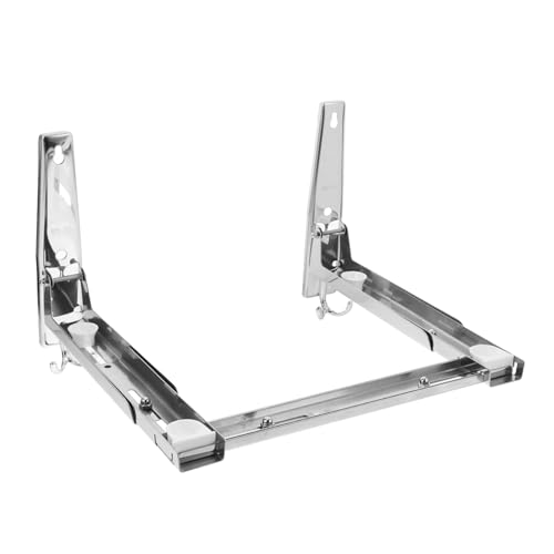 BESTYASH Einstellbare Wandhalterung für Mikrowelle Edelstahlregal mit Traglast von Platzsparendes Klappbares Design für Kleine Küchen Eleganter Küchenhelfer zur Optimalen Nutzung des BESTYASH Einstellbare Wandhalterung für Mikrowelle Edelstahlregal mit Traglast von Platzsparendes Klappbares Design für Kleine Küchen Eleganter Küchenhelfer zur Optimalen Nutzung des von BESTYASH