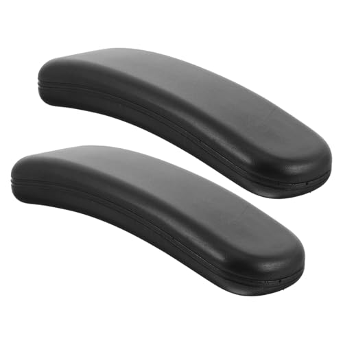 BESTYASH Ergonomische Bürostuhl Armlehnenpolster aus Festem PU Material Brotförmiges Design zur Druckentlastung Stabile Auflage für Schreibtisch Drehstühle für Büro und Homeoffice Fördert von BESTYASH