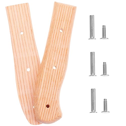 BESTYASH Ersatzgriff Für Küchenmesser Ergonomischer Holzgriff Für Chef Cutter Rutschfester Cuttergriff Praktisches Küchenzubehör Aus Naturholz von BESTYASH