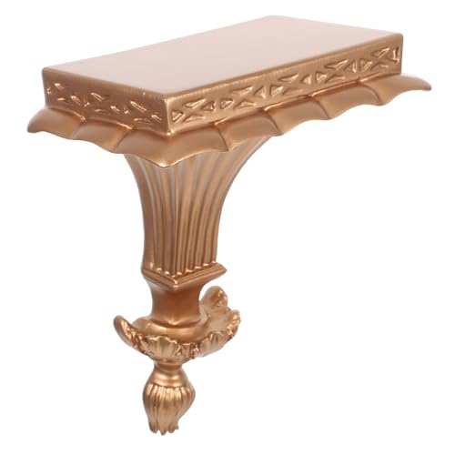 BESTYASH Europäisches Wandregal mit Reliefmuster Schwimmendes Resin-Design Stabile Wandmontage Dekoratives Aufbewahrungsregal für Wohnzimmer Schlafzimmer und Büro Vielseitiges Schmuck von BESTYASH