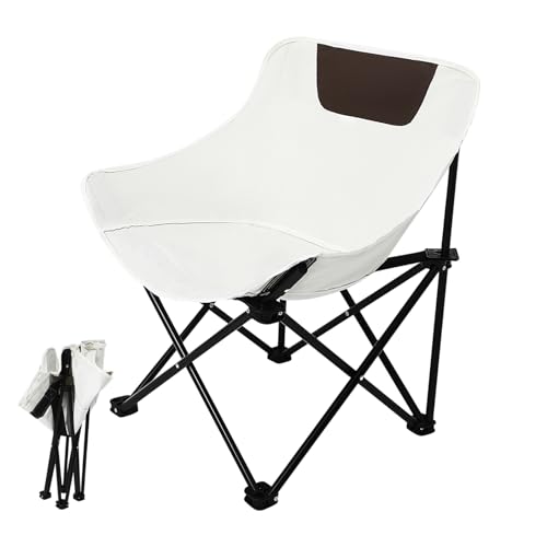 BESTYASH Faltbarer Outdoor Campingstuhl mit Oxford Gewebe Tragbar und Robust Klappstuhl mit Tragetasche für Garten Angeln Wandern und Strand Sitzkomfort und Belastbarkeit von BESTYASH