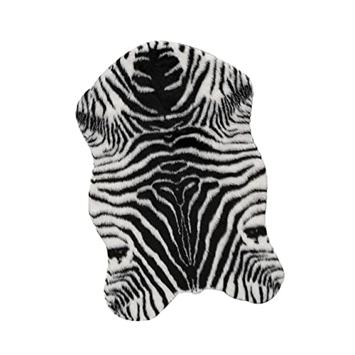BESTYASH Fischförmige Zebra Muster Fußmatte rutschfeste Bodenkissen Hochwertiger Teppich für Kinderzimmer und Wohnzimmer Bequeme und Langlebige Spielmatte für Alltag von BESTYASH