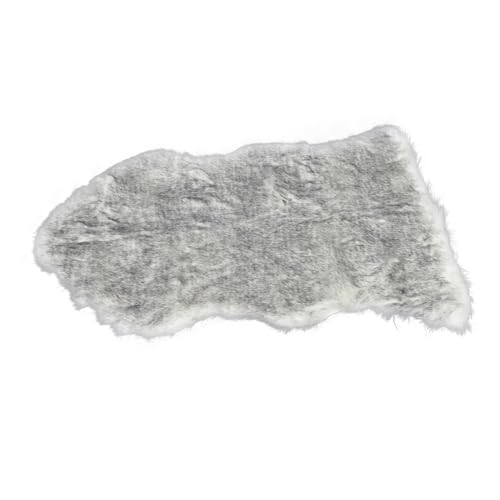 BESTYASH Fischförmiger Teppich Kunstfell Hochflor Flauschig Wohnzimmer Dekoratives Teppichläufer für Schlafzimmer und Bereich von BESTYASH