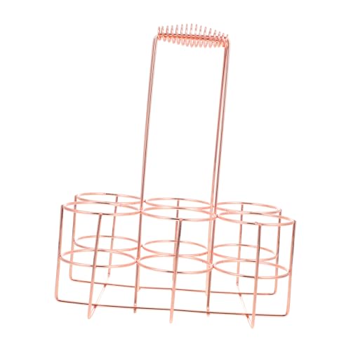 BESTYASH Flaschentragekorb Aus Metall Für Weinflaschen Und Alterungsbeständig Mit Griffdesign Für Praktische Handhabung Und Aufbewahrung Von Getränken von BESTYASH