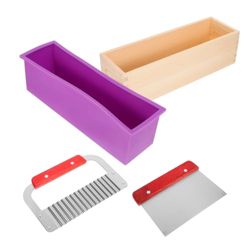 BESTYASH Flexibles Silikon Rechteckige DIY Seifenform mit Holzbox Langlebiges Material für Handgemachte Seifenherstellung und Kreative Seifenbastelei zu Hause BESTYASH Flexibles Silikon Rechteckige DIY Seifenform mit Holzbox Langlebiges Material für Handgemachte Seifenherstellung und Kreative Seifenbastelei zu Hause von BESTYASH