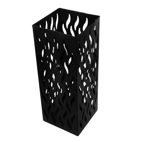 BESTYASH Freistehender Quadratischer Metall Schirmständer mit Multifunktionalem Design Platzsparend für Wohnzimmer und Büro Eleganter Regenschirmhalter und Trockenblumenvase in Schwarz BESTYASH Freistehender Quadratischer Metall Schirmständer mit Multifunktionalem Design Platzsparend für Wohnzimmer und Büro Eleganter Regenschirmhalter und Trockenblumenvase in Schwarz von BESTYASH