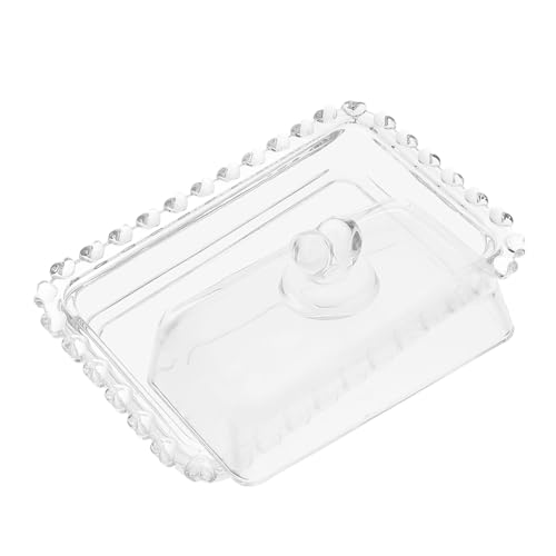 BESTYASH Glas Butterdose mit Deckel Butterbehälter Butterhalter für Kühlschrank Arbeitsplatte Frischhaltedose für Butter Käse Desserts für Party Picknick BESTYASH Glas Butterdose mit Deckel Butterbehälter Butterhalter für Kühlschrank Arbeitsplatte Frischhaltedose für Butter Käse Desserts für Party Picknick von BESTYASH