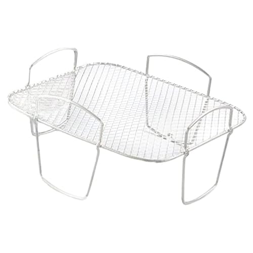 BESTYASH Grillrost für Heißluftfritteuse Vielseitiges Mehrlagiges Luftfritteusen Gestell mit Dampf und Dörrfunktion Rostfrei Kompatibel für Gemüse Fleisch und Snacks von BESTYASH