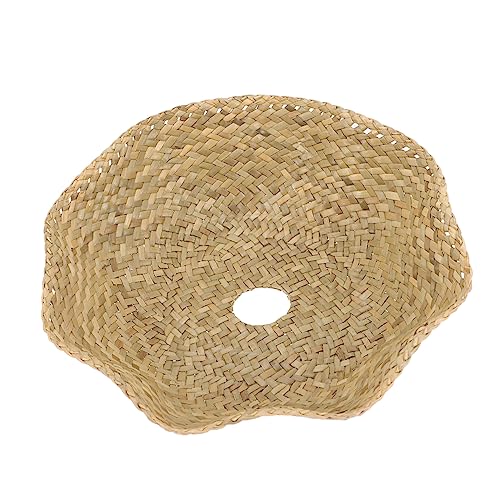 BESTYASH Hängelampe Rattan Lampenschirm aus Geflochtenem Material Rustikaler Landhausstil für Deckenleuchten Schlafzimmer und Wohnzimmer Installieren Warmes Strapazierfähig von BESTYASH