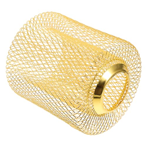 BESTYASH Hängender Lampenschirm aus Doppelschichtiger Geometrischer Lampenschirm Retro Deckenleuchte für Wohnzimmer Schlafzimmer Cafe Gold und Langlebig von BESTYASH