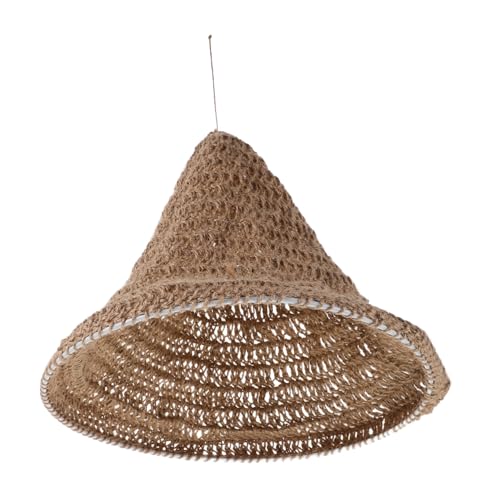 BESTYASH Handgefertigter Boho Lampenschirm aus Handgewebtem Baumwoll-leinen-seil Rustikale Pendelleuchte Verstellbar Dekorative Deckenleuchte für Schlafzimmer und Wohnzimmer BESTYASH Handgefertigter Boho Lampenschirm aus Handgewebtem Baumwoll-leinen-seil Rustikale Pendelleuchte Verstellbar Dekorative Deckenleuchte für Schlafzimmer und Wohnzimmer von BESTYASH