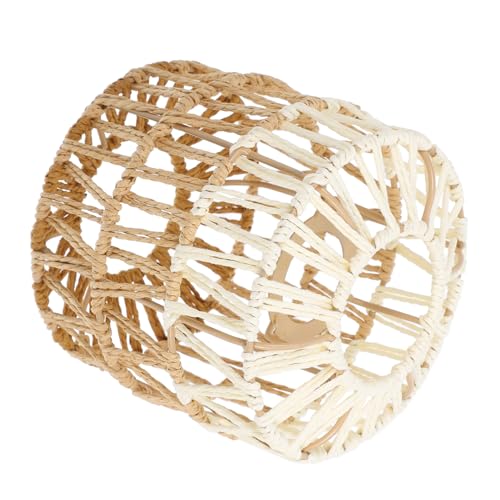 BESTYASH Handgewebter Papier Lampenschirm Boho Stil Deckenleuchte Retro Pendelleuchte Wohnzimmer Esszimmer Lampenabdeckung Fassung Lochdurchmesser BESTYASH Handgewebter Papier Lampenschirm Boho Stil Deckenleuchte Retro Pendelleuchte Wohnzimmer Esszimmer Lampenabdeckung Fassung Lochdurchmesser von BESTYASH