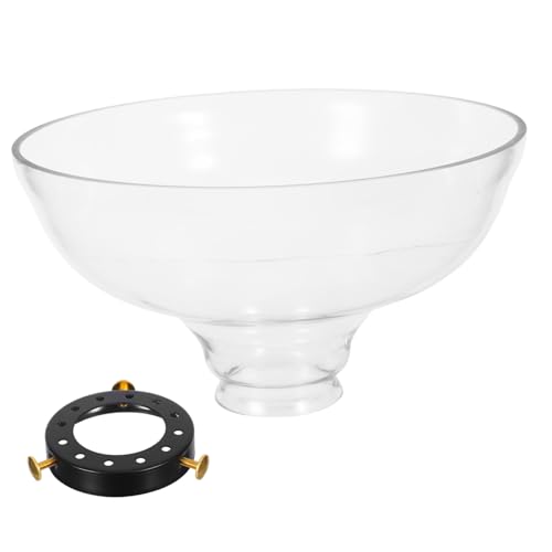 BESTYASH Hitzebeständiger Glas Lampenschirm Klarer Trichterform Ersatzglaslampenschirm für Pendelleuchten Deckenventilator-lichtabdeckung Transparente Glasabdeckung für Wandleuchten und von BESTYASH