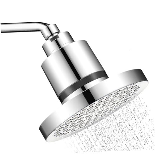 BESTYASH Hochdruck Duschkopf Stufigem Filter Chlorreduzierender Wasserfilter Wasserenthärter Abnehmbar Rund Silber für Weiches Wasser und Sauberen Wasserdurchfluss im Badezimmer BESTYASH Hochdruck Duschkopf Stufigem Filter Chlorreduzierender Wasserfilter Wasserenthärter Abnehmbar Rund Silber für Weiches Wasser und Sauberen Wasserdurchfluss im Badezimmer von BESTYASH