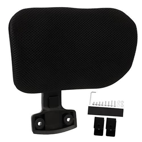BESTYASH Höhenverstellbare Kopfstütze für Bürostuhl Ergonomisches Kopfkissen zur Nackenentlastung Einfach zu Montieren Geeignet für Büro und Zuhause Schwarz mit Innendurchmesser der Clips von BESTYASH