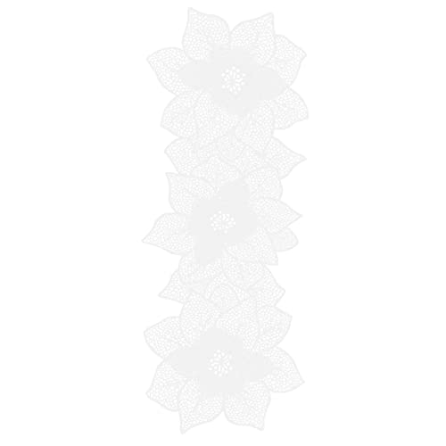 BESTYASH Hohlkabine Matte für Tischdeko Hitzebeständiger Tischläufer mit Blütenmuster Design für Esstisch und Kaffeestation von BESTYASH
