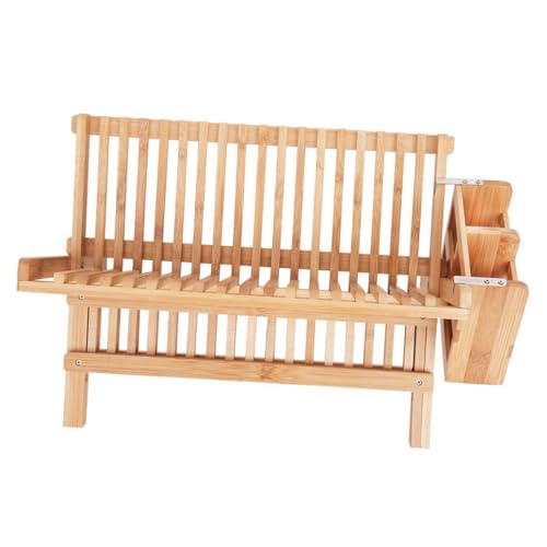 BESTYASH Holz Abtropfgestell aus Massivem Nan Holz und Kratzfest mit Separatem Besteck und Geschirrfach Große Kapazität Effizientes Wasserablauf Design für Küchenarbeitsplatte und Spüle BESTYASH Holz Abtropfgestell aus Massivem Nan Holz und Kratzfest mit Separatem Besteck und Geschirrfach Große Kapazität Effizientes Wasserablauf Design für Küchenarbeitsplatte und Spüle von BESTYASH
