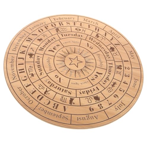 BESTYASH Holz Geschnitztes Pendelbrett Natürliche Großer Altar Dekor Spirituelles Wahrsage und Divinationsbrett Handgefertigt für Wicca und Esoterische Rituale BESTYASH Holz Geschnitztes Pendelbrett Natürliche Großer Altar Dekor Spirituelles Wahrsage und Divinationsbrett Handgefertigt für Wicca und Esoterische Rituale von BESTYASH