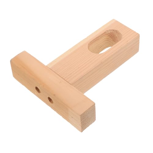 BESTYASH Holz Kleiderstangenhalter Deckenmontage Stabile Garderobenhalterung Robust Holz Kleiderstangenhalter Einfach zu Montieren Sicher für Schlafzimmer und Kleiderschrank von BESTYASH