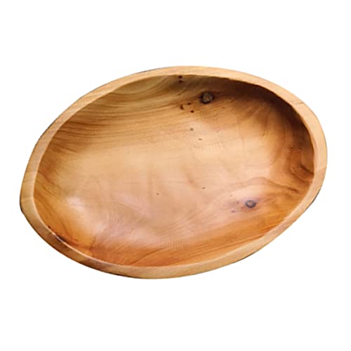 BESTYASH Holz Obstplatte Oval Serviertablett aus Natürlichem Holz für Küche Wohnzimmer und Feiern Robuste Handgefertigte Servierschale für Snacks und Obst BESTYASH Holz Obstplatte Oval Serviertablett aus Natürlichem Holz für Küche Wohnzimmer und Feiern Robuste Handgefertigte Servierschale für Snacks und Obst von BESTYASH