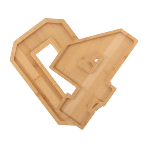 BESTYASH Holz Serviertablett Zahlenform Teilig Multifunktionales Holztablett für Lebensmittel und Snacks Große Kapazität Waschbar Dekoratives Ablagetablett für Küche Wohnzimmer BESTYASH Holz Serviertablett Zahlenform Teilig Multifunktionales Holztablett für Lebensmittel und Snacks Große Kapazität Waschbar Dekoratives Ablagetablett für Küche Wohnzimmer von BESTYASH