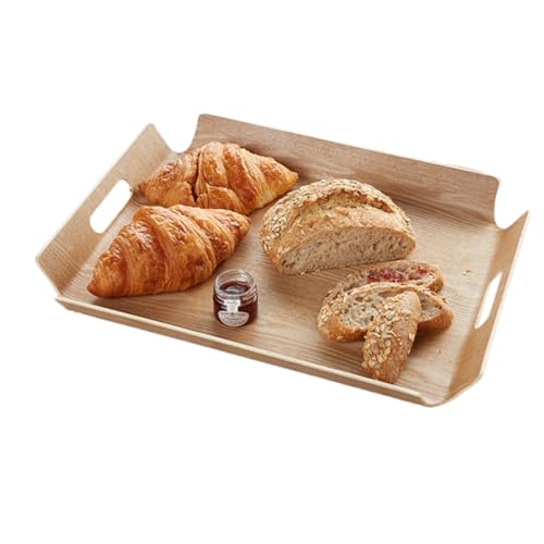 BESTYASH Holz Serviertablett mit Griff Dekoratives Frühstückstablett aus Naturholz Vielseitiges Teebrett für Kuchen Obst und Frühstück Praktische Servierplatte für Zuhause und Party BESTYASH Holz Serviertablett mit Griff Dekoratives Frühstückstablett aus Naturholz Vielseitiges Teebrett für Kuchen Obst und Frühstück Praktische Servierplatte für Zuhause und Party von BESTYASH