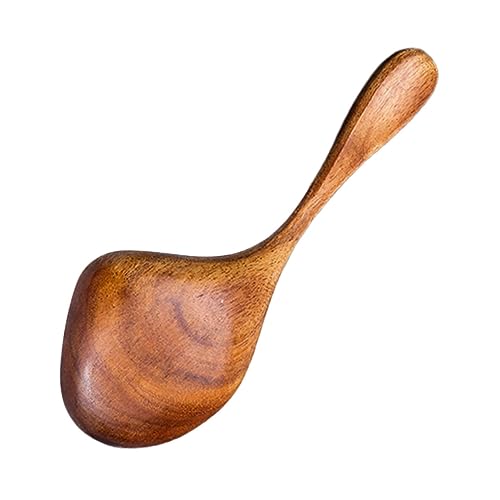 BESTYASH Holz Suppenlöffel mit Ausgießer Soßenlöffel Servierlöffel für Küche Buffet Premium Holz Küchenhelfer Traditionell Praktisch Langlebig von BESTYASH