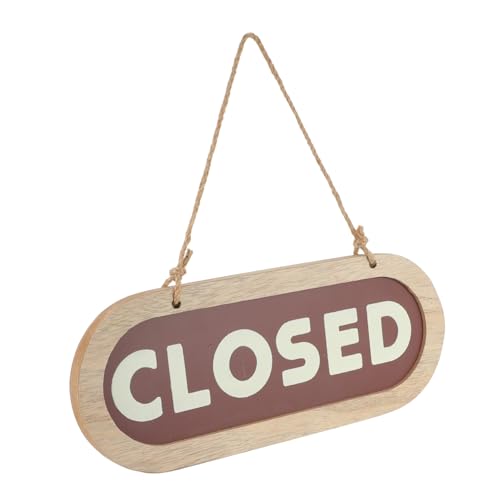 BESTYASH Holz Türschild zum Aufhängen Doppelseitig Welcome Door Sign aus Hochwertigem Holz mit Kreativem Design Langlebig und Stilvoll für Geschäfts Privaträume von BESTYASH