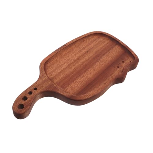 BESTYASH Holz-servierplatte mit Katzenform und Griff Natürliche Maserung Dekoratives Snack-tablett für Kuchen Brot Käse Obst Stilvolles Holztablett für Desserts und Partys von BESTYASH