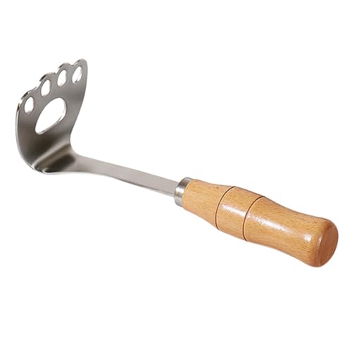 BESTYASH Kartoffelstampfer aus Edelstahl mit Holzgriff Vielseitiger Gemüsestampfer für Kartoffelpüree Einfach zu Reinigen Zeitsparend und Ergonomisch für Obst und Gemüse Geeignet von BESTYASH