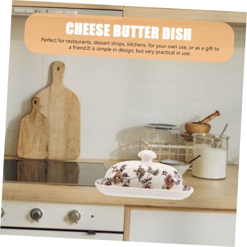 BESTYASH Keramik Butterdose mit Deckel Exklusiver Butterbehälter aus Hochwertiger Keramik Frische Lebensmittelplatte und Langlebig Stilvoll für Küchenarbeitsplatten BESTYASH Keramik Butterdose mit Deckel Exklusiver Butterbehälter aus Hochwertiger Keramik Frische Lebensmittelplatte und Langlebig Stilvoll für Küchenarbeitsplatten von BESTYASH