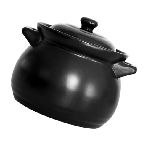 BESTYASH Keramik Mini Tontopf Schwarz Hochtemperaturbeständig Claypot Reis und Eintopfkochtopf Für Zuhause Restaurant Ergonomisch Griff Schnelle Wärmeleitung BESTYASH Keramik Mini Tontopf Schwarz Hochtemperaturbeständig Claypot Reis und Eintopfkochtopf Für Zuhause Restaurant Ergonomisch Griff Schnelle Wärmeleitung von BESTYASH
