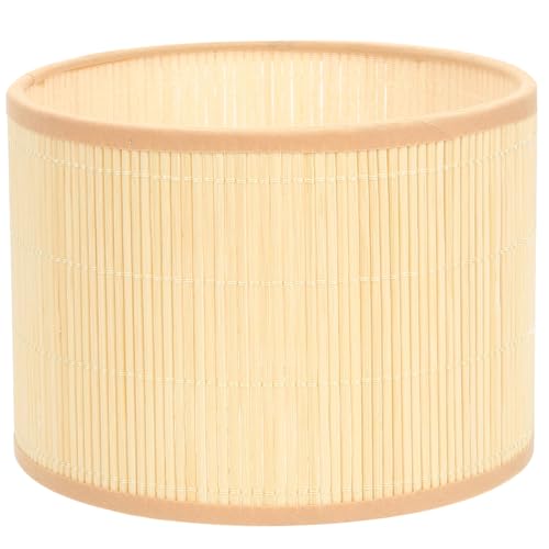 BESTYASH Kleiner Retro Lampenschirm aus Geflochtenem Kompatibel mit Fassung Stilvoller Lampenzubehör für Schreibtischlampe Vintage Beleuchtung für Wohnzimmer und Schlafzimmer von BESTYASH