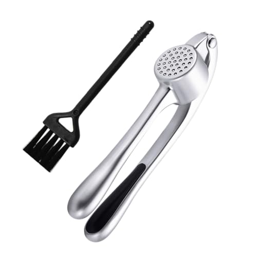 BESTYASH Knoblauchpresse aus Langlebiger Legierung Teiliges mit Reinigungsbürste Ergonomisch Geformt für Einfache Handhabung und Schnelle Knoblauchzubereitung für Haushalt und Gastronomie BESTYASH Knoblauchpresse aus Langlebiger Legierung Teiliges mit Reinigungsbürste Ergonomisch Geformt für Einfache Handhabung und Schnelle Knoblauchzubereitung für Haushalt und Gastronomie von BESTYASH