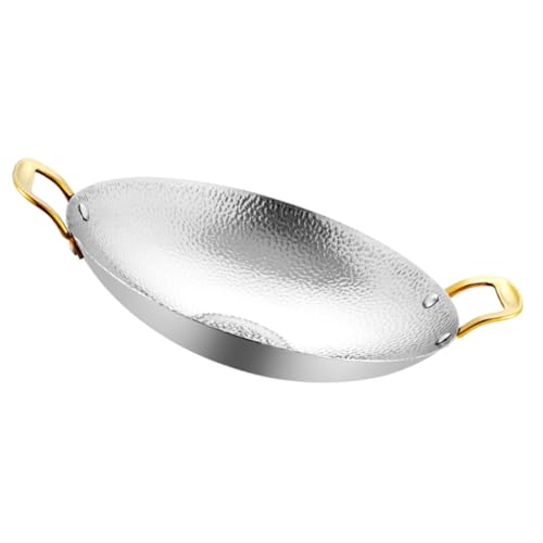 BESTYASH Kochtopf mit Doppelgriffen Robuster Haushaltstopf für Trockene und Scharfe Hotpot Gerichte Pflegeleichter Küchenkleintopf mit Sicherer Glatter Oberfläche von BESTYASH