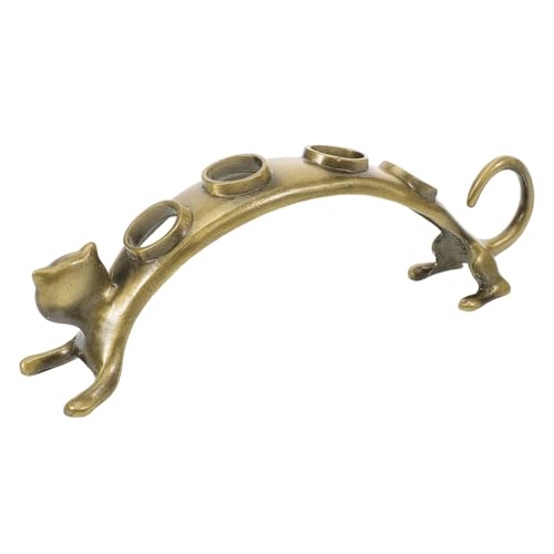 BESTYASH Kreativer Katzenförmiger Weinflaschenverschluss Halter aus Stabiles Display Regal für Weinstopfen und Ausgießer Dekoratives Weinflaschen Zubehör für Küche und Bar von BESTYASH