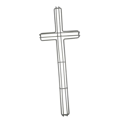 BESTYASH Kreuzförmiger Metallkranzrahmen Stabiler DIY Blumenhalter für und Festtagsdekorationen Innen und Außen Geeignet Kreative Bastelunterstützung von BESTYASH