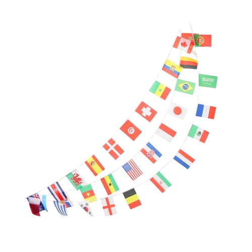BESTYASH Länderflaggen Wimpelkette Internationale Fahnen Deko für Partys für Garten Fenster Wände und Feste BESTYASH Länderflaggen Wimpelkette Internationale Fahnen Deko für Partys für Garten Fenster Wände und Feste von BESTYASH