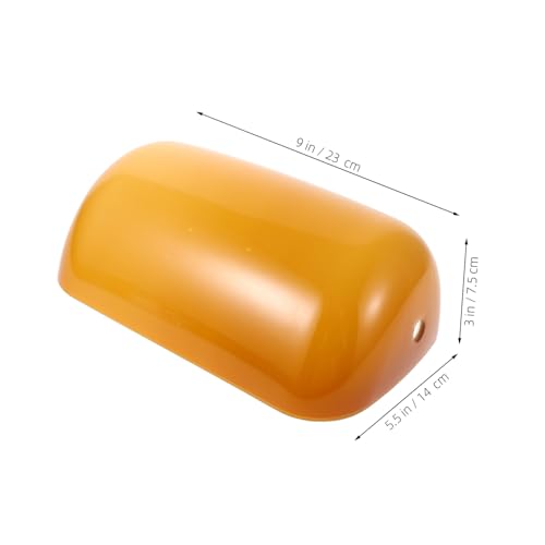BESTYASH Lampenschirm Retro Schreibtischabdeckung Alter Tisch Eleganter Lampenschirm Vintage Klassisch Ästhetik Banker Antike Schirme Schwarz Büro Kunststoff Lichtkuppel Pendelleuchte von BESTYASH