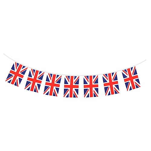 BESTYASH Lange Britische Flaggen Wimpelkette mit Fähnchen Lebendige Farben Wetterfest Langlebig für Innen und Außendekorationen bei Partys Bars Fenster und Events BESTYASH Lange Britische Flaggen Wimpelkette mit Fähnchen Lebendige Farben Wetterfest Langlebig für Innen und Außendekorationen bei Partys Bars Fenster und Events von BESTYASH