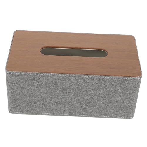 BESTYASH Luxuriöse Tissue Box Abdeckung aus Grauem Holzimitat Rechteckiger Taschentuchhalter Eleganter Serviettenspender für Zuhause Büro Restaurant und Hotelzimmer Modernes Design BESTYASH Luxuriöse Tissue Box Abdeckung aus Grauem Holzimitat Rechteckiger Taschentuchhalter Eleganter Serviettenspender für Zuhause Büro Restaurant und Hotelzimmer Modernes Design von BESTYASH