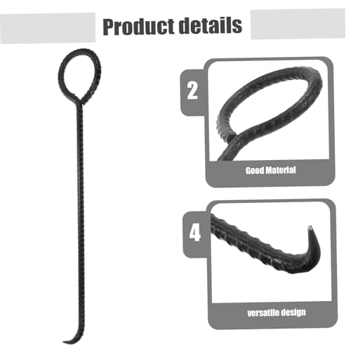 BESTYASH Manhole Hook aus Robustem Eisen Vielseitiges Hebewerkzeug für Schachtdeckel und Tür Kompatibel mit Feuerwehr Sanddeckeln Sicher und Zeitsparend für Lastzug und Stahlstangen BESTYASH Manhole Hook aus Robustem Eisen Vielseitiges Hebewerkzeug für Schachtdeckel und Tür Kompatibel mit Feuerwehr Sanddeckeln Sicher und Zeitsparend für Lastzug und Stahlstangen von BESTYASH
