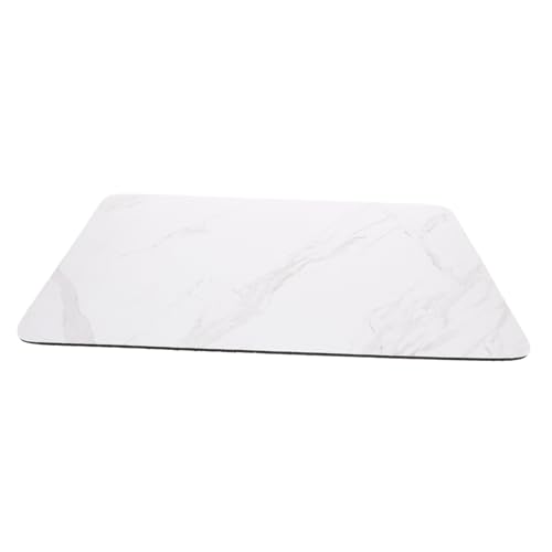BESTYASH Marbling Absorbent Geschirrabtropfmatte Rutschfest Küchenarbeitsplatten Trocknungsmatte Schnelltrocknend Wasseraufnahmefähig für Teller Tassen Besteck Schutz von BESTYASH