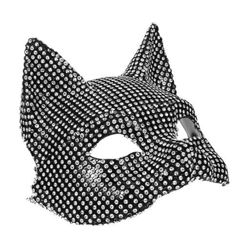 BESTYASH Masquerade Katzenmaske mit Funkelnden Strasssteinen Atmungsaktiv für Halloween Kostümparty Cosplay und Maskenball Damen und Herren Geeignet Realistisch und Komfortabel BESTYASH Masquerade Katzenmaske mit Funkelnden Strasssteinen Atmungsaktiv für Halloween Kostümparty Cosplay und Maskenball Damen und Herren Geeignet Realistisch und Komfortabel von BESTYASH
