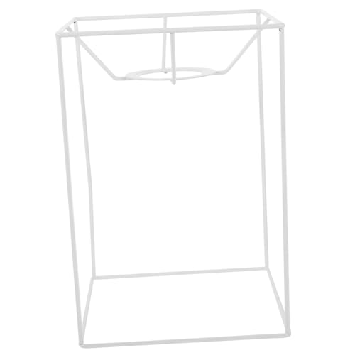 BESTYASH Metall Lampenschirm Rahmen Draht Lampenschirm Ring für Tisch Stehlampen Stabile Lampenhalterung Quadratisch von BESTYASH