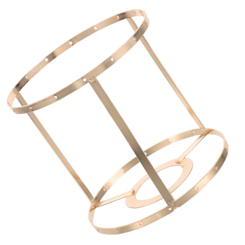BESTYASH Metall Lampenschirmrahmen DIY Tischlampe Stabile Lampenschirmhalterung Robust Lampenschirmgestell für Zuhause Büro Durchmesser Goldfarben von BESTYASH