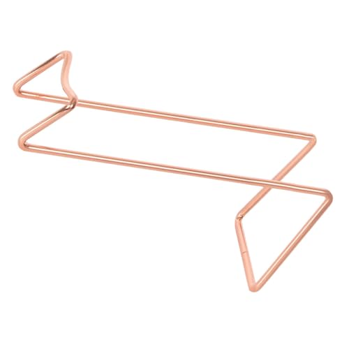 BESTYASH Metall Weinflaschenhalter Einzel Flaschenständer aus Robustem Metall Rosa Gold für Zuhause Stilvolles Weinregal Langlebig Praktisch Ansprechendes Display für Küche Bar Wohnzimmer von BESTYASH